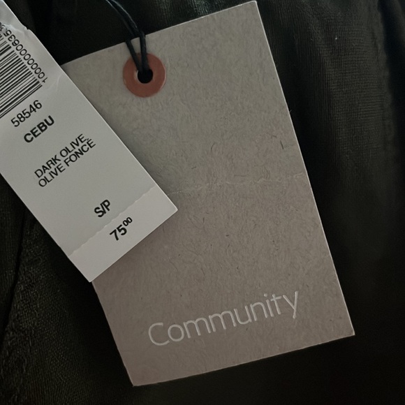 Aritzia NWT Community Cebu Pant Lightweight Olive Cargo Joggers - Picture 3 of 5